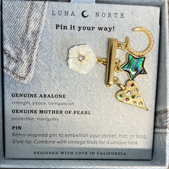 Luna Norte | Abalone, Mother Of Pearl Brooch - Picture 4 of 6
